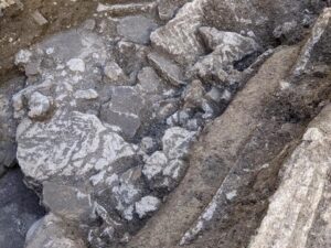 Ritrovamenti archeologici in corso Trieste (foto tratta dal sito della Soprintendenza archeologica delle Marche)