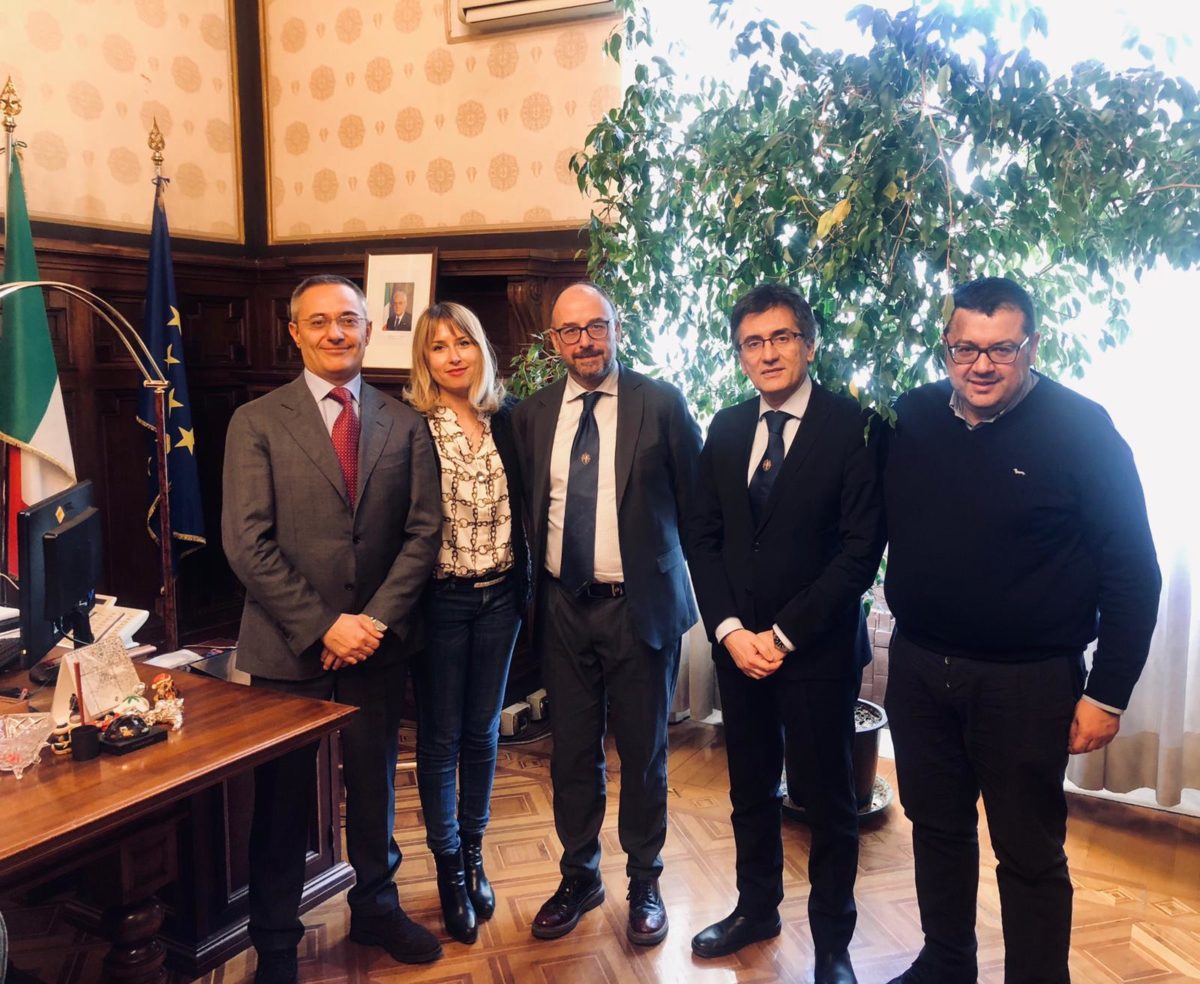 Giuseppe Chiné - Capo Gabinetto Miur - Onorevole Giorgia Latini e Rettore università camerino Claudio Pettinari