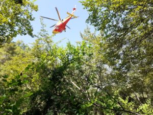 Eliambulanza sul Castellano