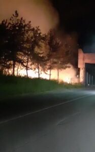 Incendio circonvallazione nord