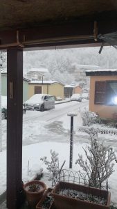 Neve Arquata Sae casette borgo