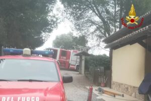 Vigili del fuoco a Grottammare