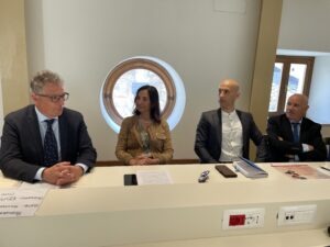 Un momento della conferenza stampa di Ascoli piceno festival