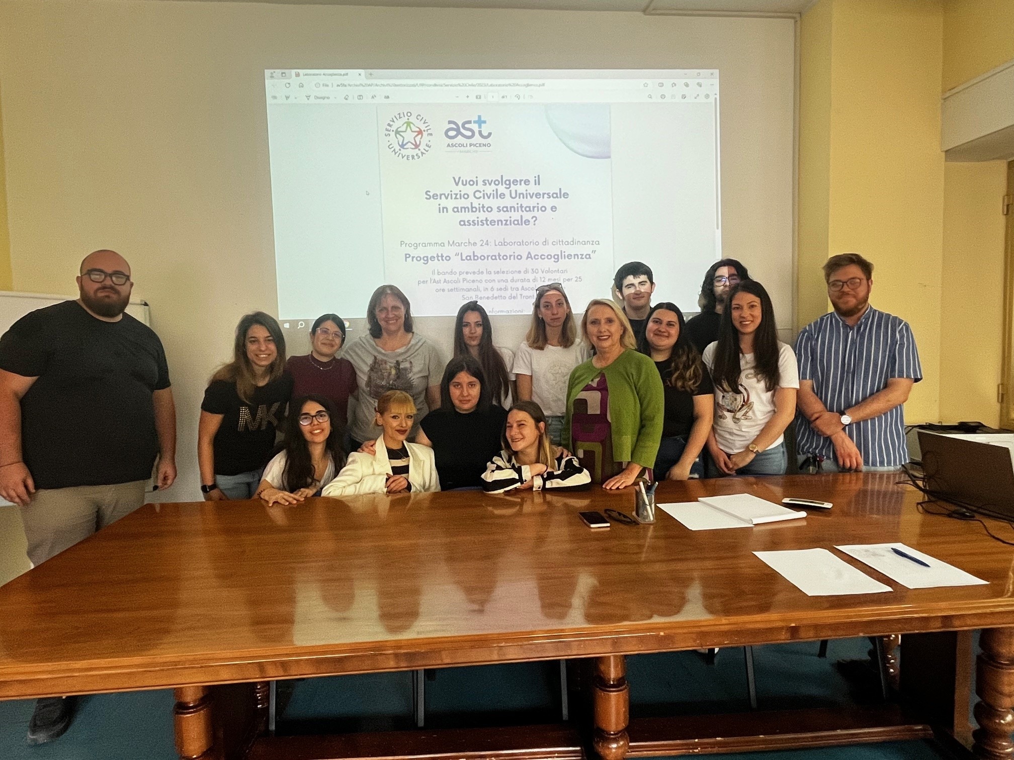 Foto ragazzi Servizio civile Ast di Ascoli