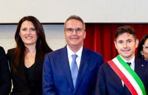 Sindaco Fioravanti, Vicesindaco Brugni e Assessore Trontini