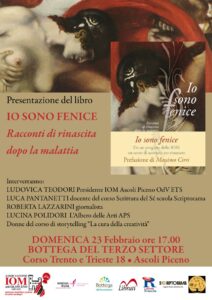 LOCANDINA PRESENTAZIONE LIBRO IO SONO FENICE