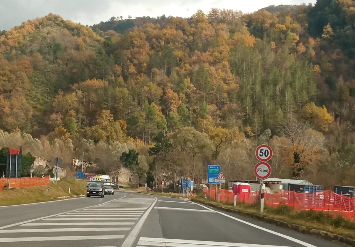 Strada Salaria superstrada svincolo mozzano roccafluvione acquasanta